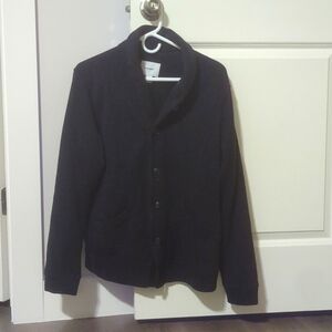 Dark blue sweater cardigan